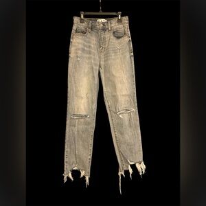 DAZE Distressed Acidwash Jeans